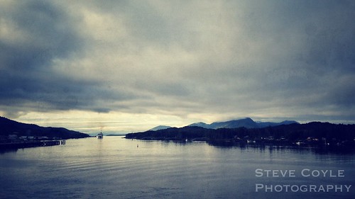 ocean morning cruise mountains cold alaska landscape early view scenic cruising retro cruiseship insidepassage ketchikan iphone landscapephotography iphoneography snapseed