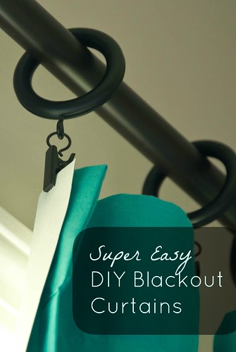 No Sew DIY Blackout Curtains