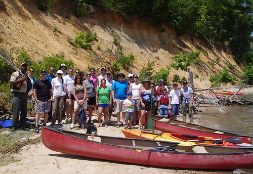 Hikers, Paddlers, and Rangers at the Riverview Rendezvous at York River State Park