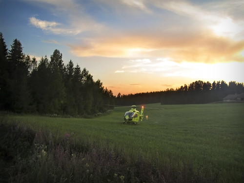 sunset rescue helicopter tampere teisko finnhems