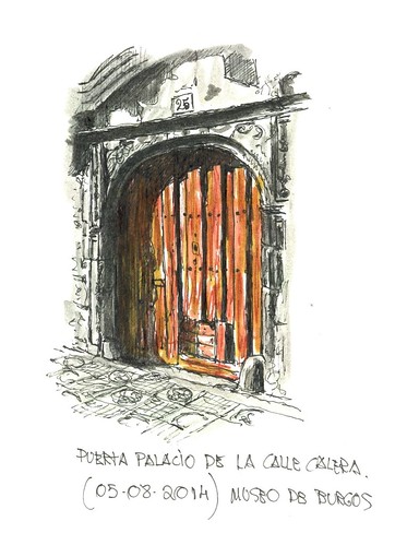 Puerta en la Calle Calera en Burgos