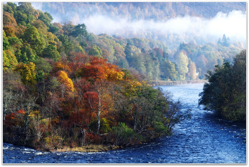 autumn trees scotland landscapes rivertay dundee dunkeld ericrobbniven pentaxk50