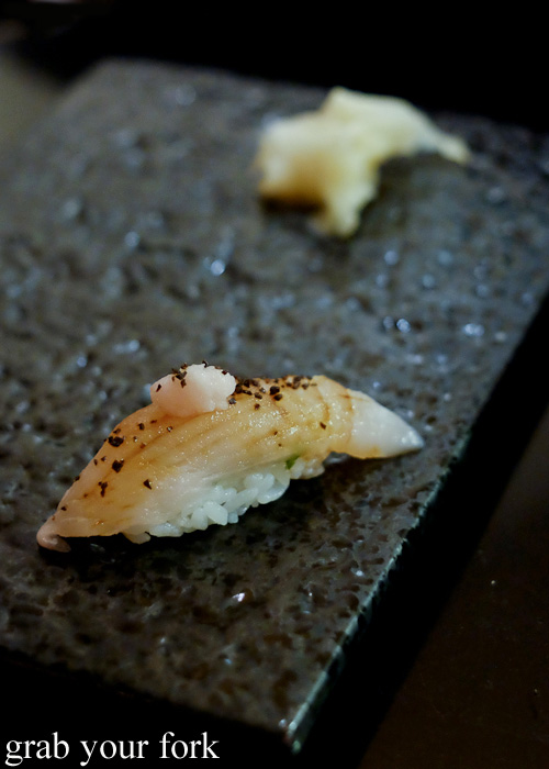 Alfonsino kinmedia sashimi at Sokyo at The Star, Pyrmont