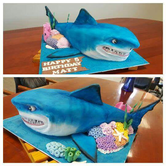 Bruce from 'Finding Nemo' from Cakes by Lizelle