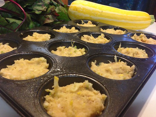 Ready for baking - Grain Free, Gluten Free, Nut Free (but still delicious) Zucchini Muffins