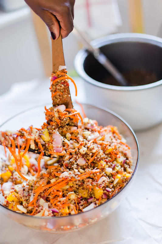 Quinoa, Lentil, Carrot and Fennel Salad