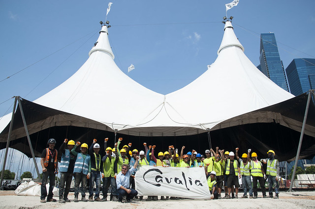 World's Largest Touring Tent Raised in Singapore for Cavalia: A Magical Encounter Between Man and Horse - Alvinology