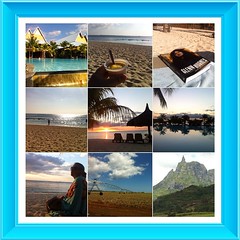 Beautiful Mauritius. The beach and good company @sofieremo and autobiography book of Glenn Hughes- the Voice of rock \\m/