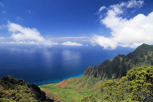 ocean sky usa mountain clouds canon landscape hawaii paradise pacific scenic kauai kalalauvalley 5dmkiii photosbymch