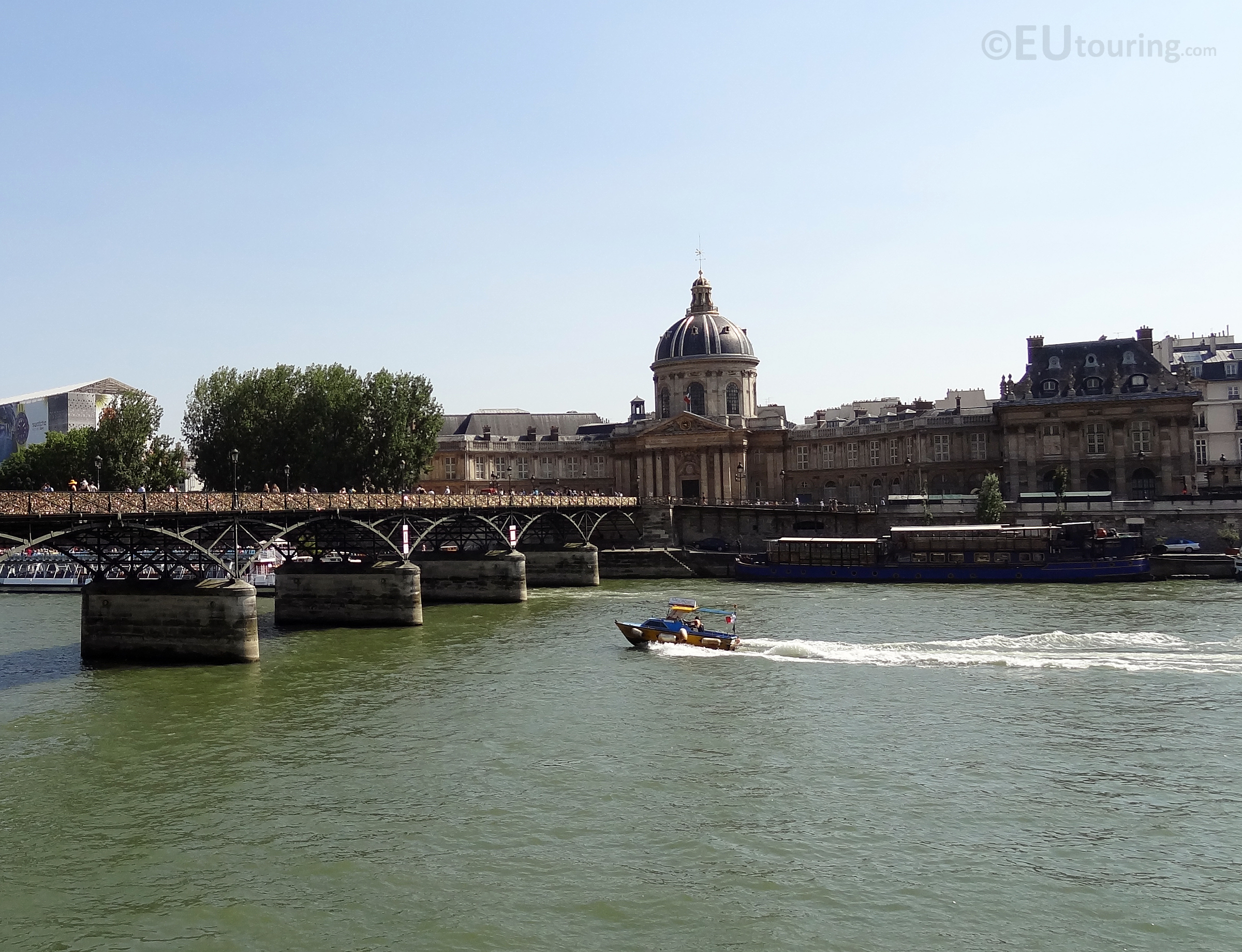 Pont des Arts, River and Institut de France