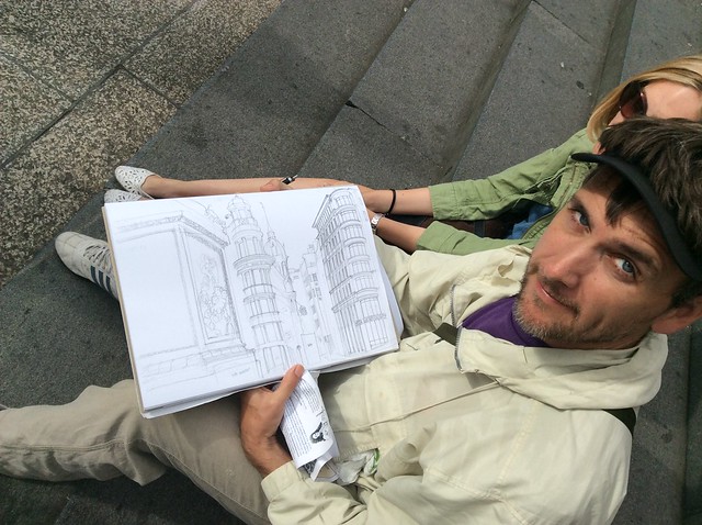 Sketching Wren's City, Aug 2 2014