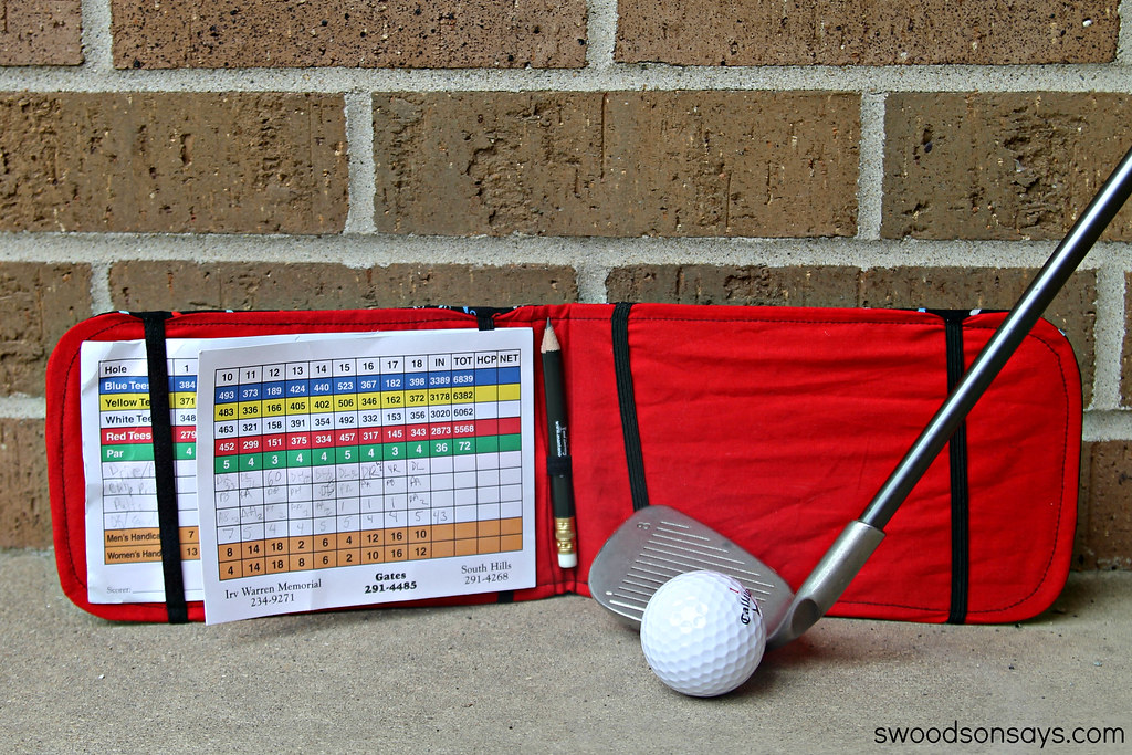 DIY Golf Score Card Holder Tutorial - Swoodson Says