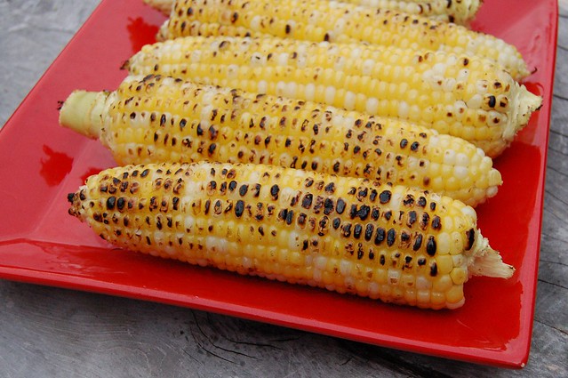Grilled sweet corn by Eve Fox, The Garden of Eating, copyright 2014