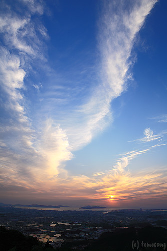 sunset japan night sue fukuoka 夜景 夕日 yakei kasuya takejo 糟屋 須恵 皿山公園 岳城山