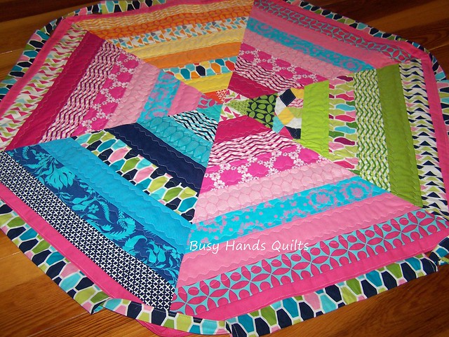 Quilted Drawstring Play Mat / Toy Bag