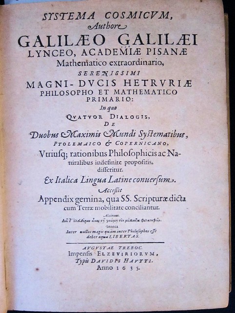 Galileo 1635 title page