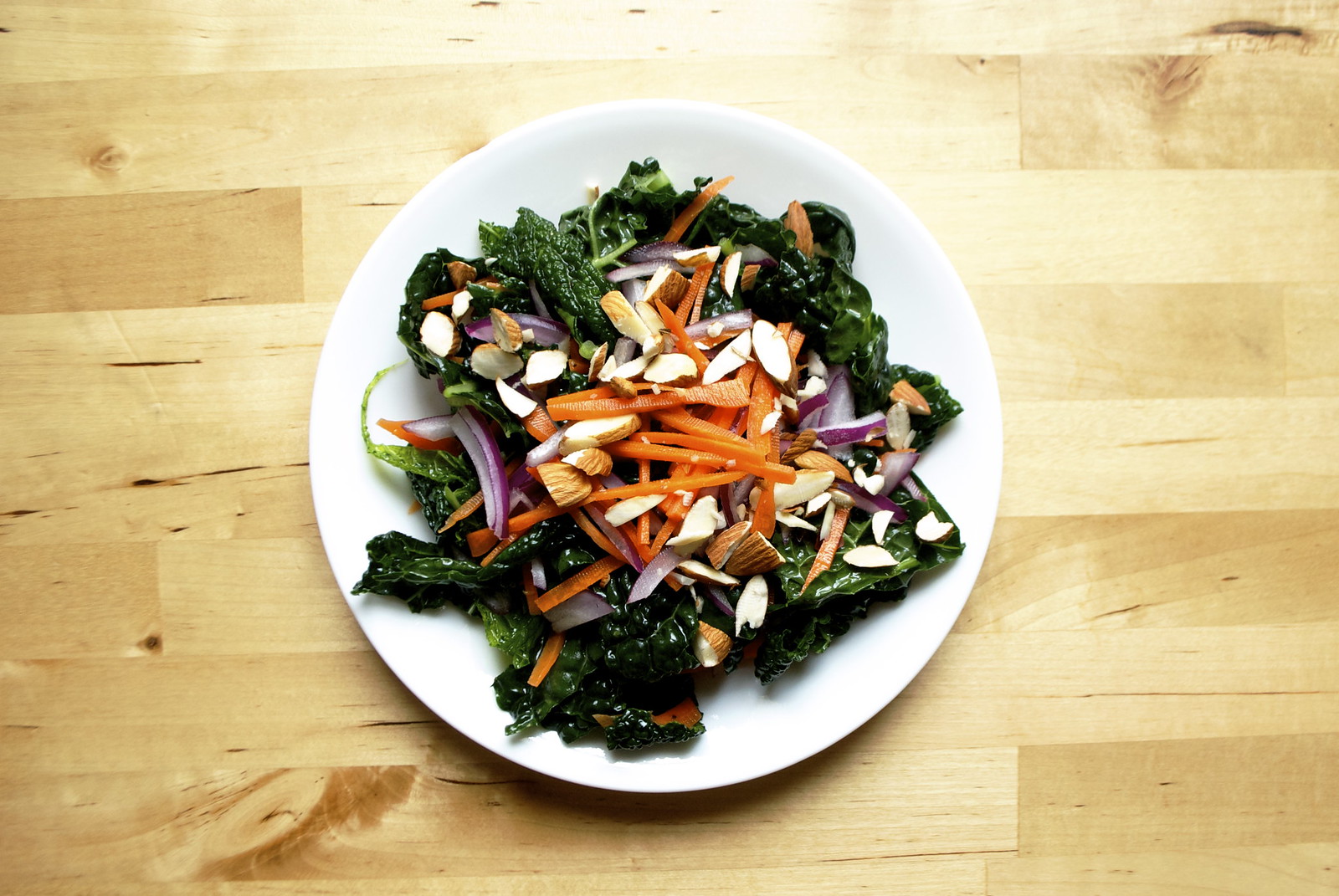 Kale Carrot Salad with Orange Vinaigrette | Kitchen in the Hills