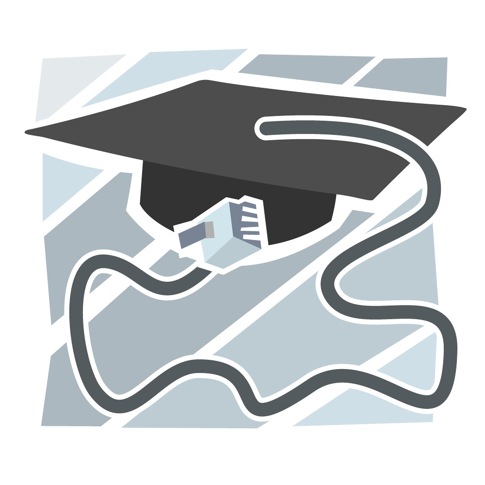E-learning Graduation Cap