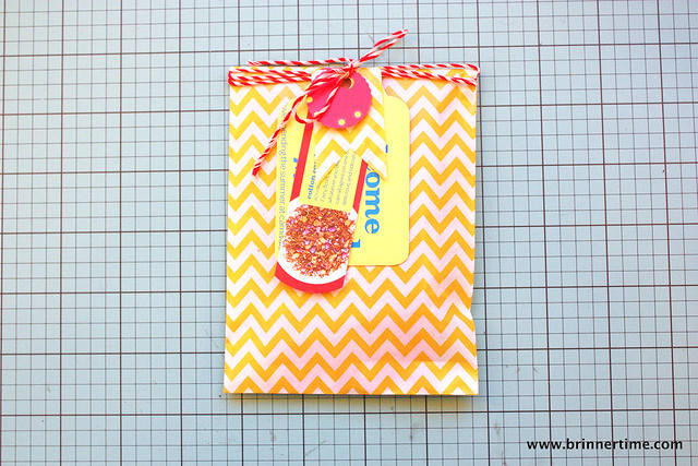 DIY gift tags from brochures