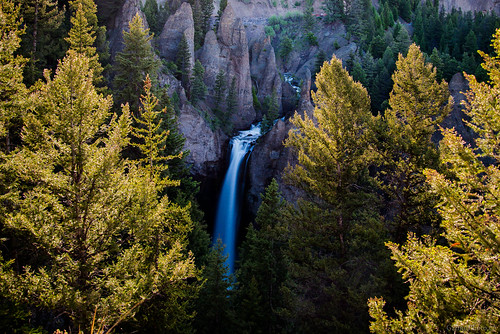 tower nature water landscape waterfall nikon long exposure falls yellowstone nikkor d600 2485mm 2485