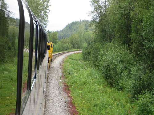 usa alaska train trainride alaskatrain goldstardome alaskarailroadtravel