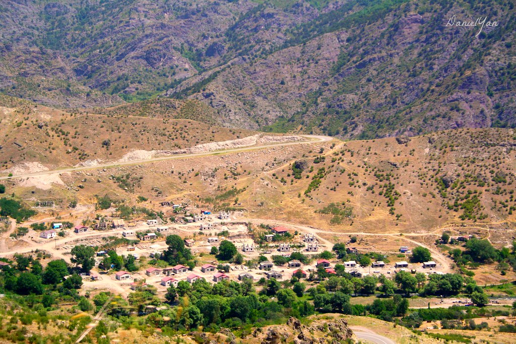 New  village in  Qashatagh region.  Artsakh, Armenia.