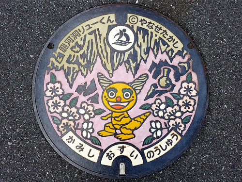 Kami Kochi, manhole cover 3 （高知県香美市のマンホール３）