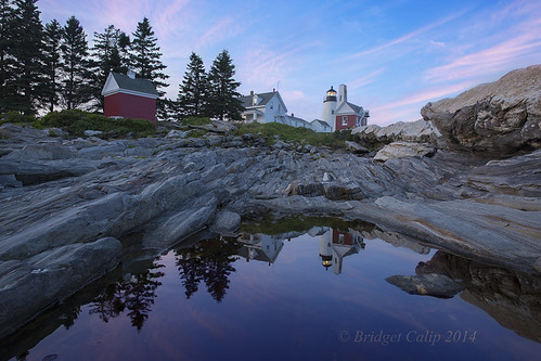 county trees sunset sky lighthouse reflection bristol rocks maine bluesky lincoln copyrighted 2014 johnquincyadams cirrusclouds nationalregisterofhistoricplaces lincolncounty pemaquidpointlighthouse bridgetcalip
