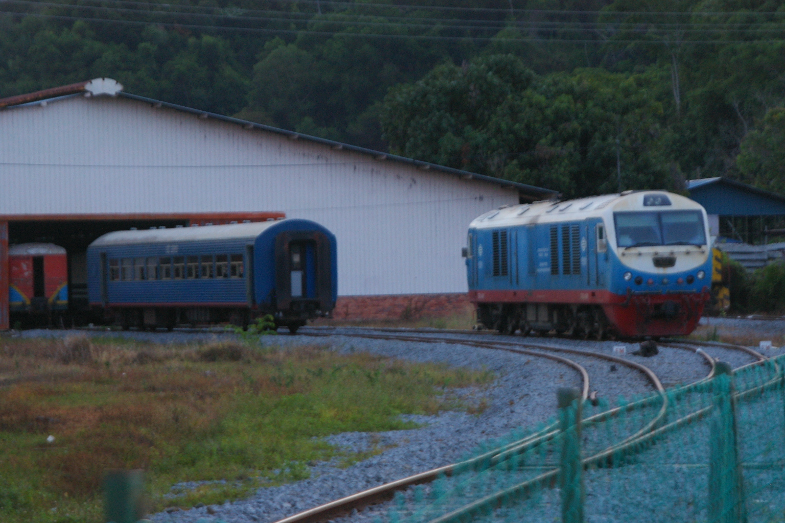 Sabah State Railway 15000series? in Tanjung Aru Station, Kota Kinabalu, Malaysia April 30,2014