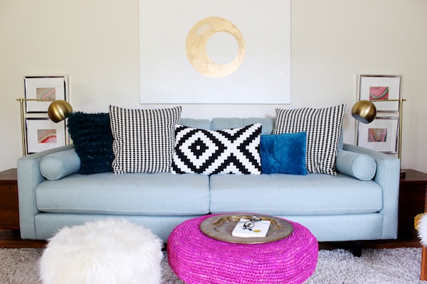 Bright, Kid-Friendly Living Room by Mandy Pellegrin