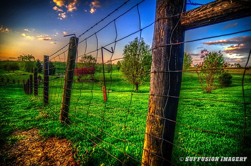 sunset fence nikon unitedstates kentucky hdr bloomfield bardstown tokina1224mm d7000