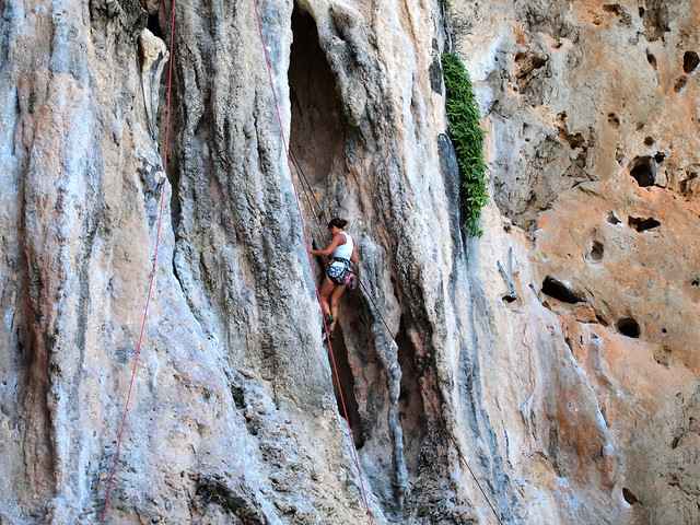 Rock climbing at Railay