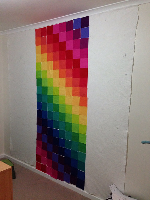 Rainbow quilt - started the design process