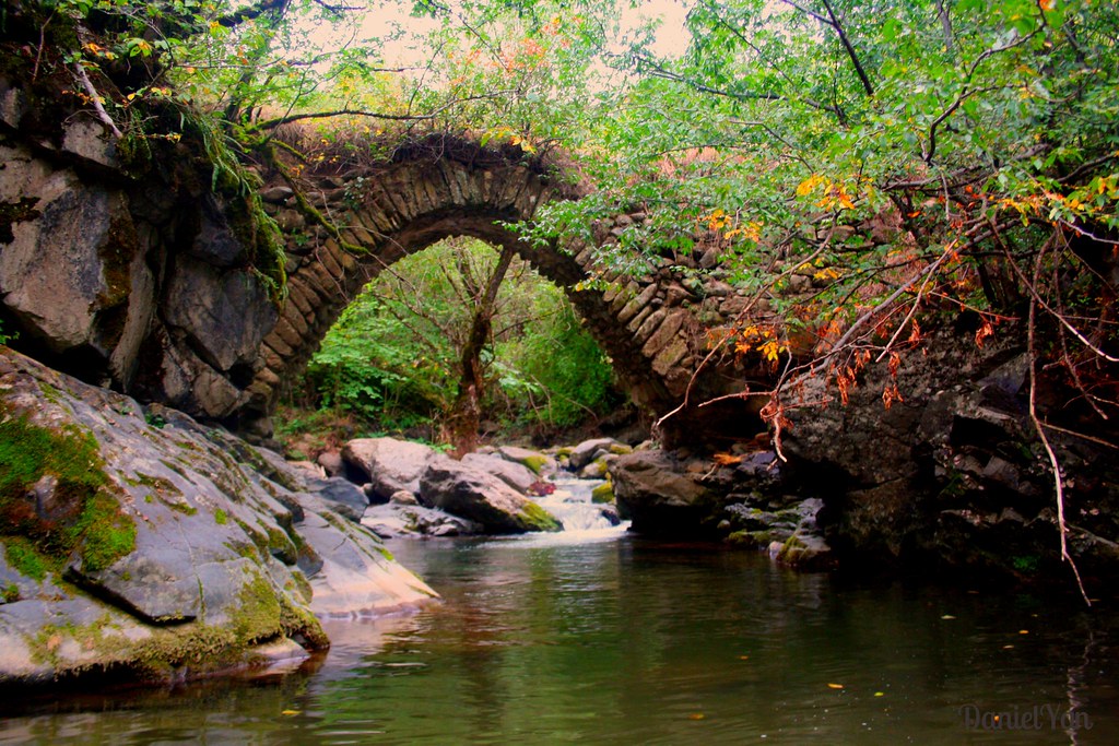 Medieval bridge.   Tumi vilage, Hadrut.  Artsakh, Armenia.