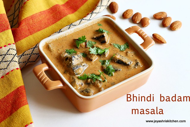 bhindi badam masala recipe | side dish for chapathi |roti