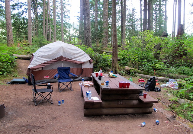 Typical Cat Lake Campsite