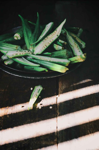 Okra with Lemon and Onions |A Brown Table
