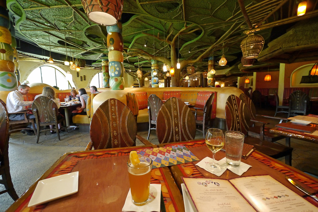 Disney Animal Kingdom Lodge Restaurants  Table View of Sanaa at Lunch