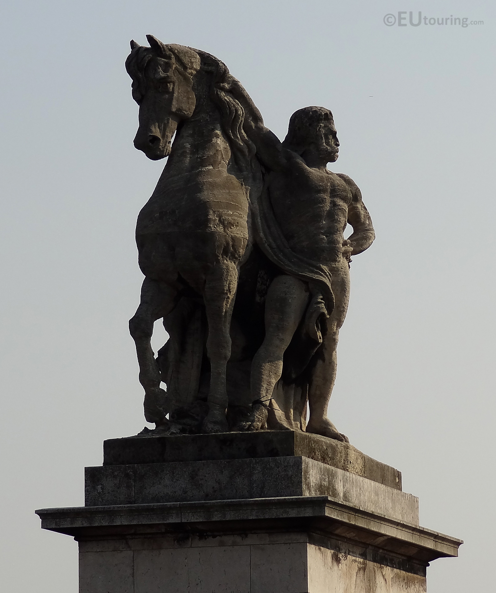 Gallic Warrior statue on Pont d'Iena