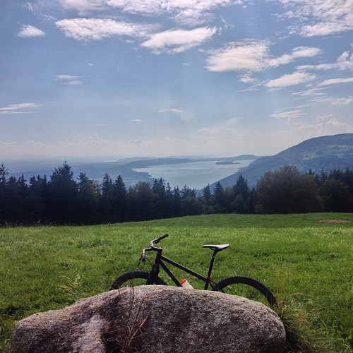 mountain lake grass bike rock view ride sunday biel instagram ifttt 07092014