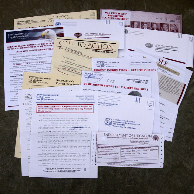 Southeastern Legal Foundation junk mail