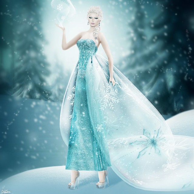 ghee Limited Edition Frost Gown in Aqua