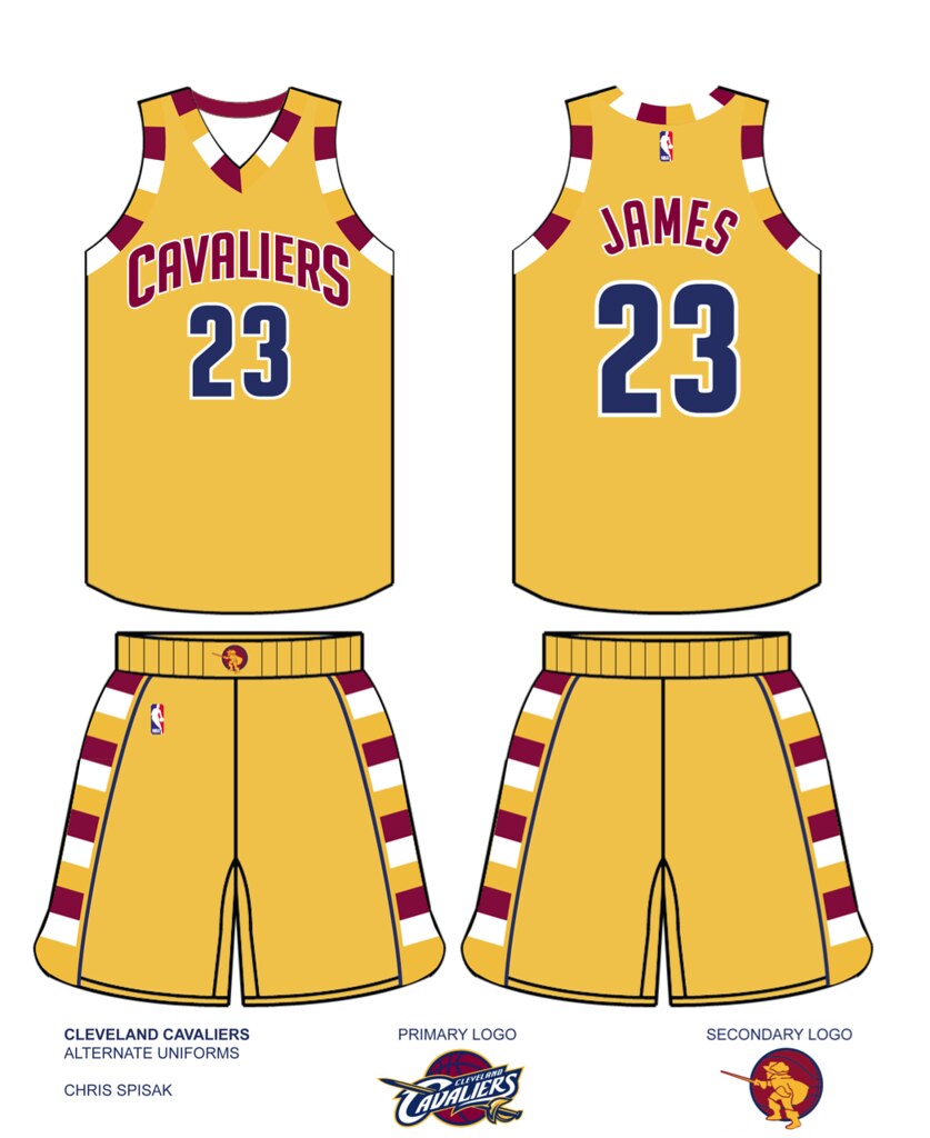 Cleveland Cavaliers - Home jersey redesign by Ivan Jovanić on Dribbble