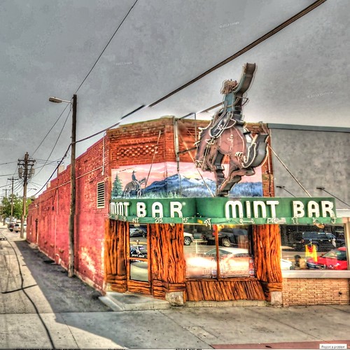 horse sign bar trek google mint signage wyoming sheridan hdr highdynamicrange smalltown streetview panamerican wy photomatix gsv mintbar googlestreetview
