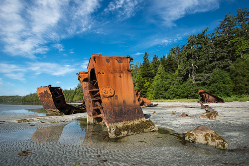 canada beach metal landscape rust britishcolumbia skipwreck nootkatrail comoxstrathconag