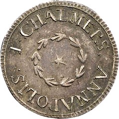 1783 Chalmers Sixpence obverse