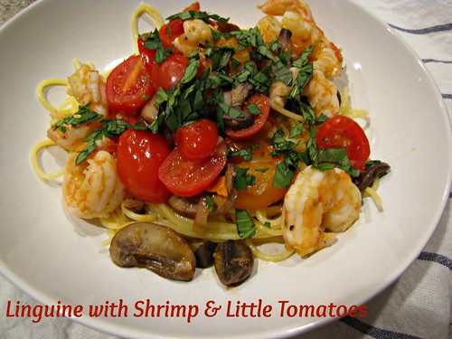 Linguine with Shrimp & Little Tomatoes