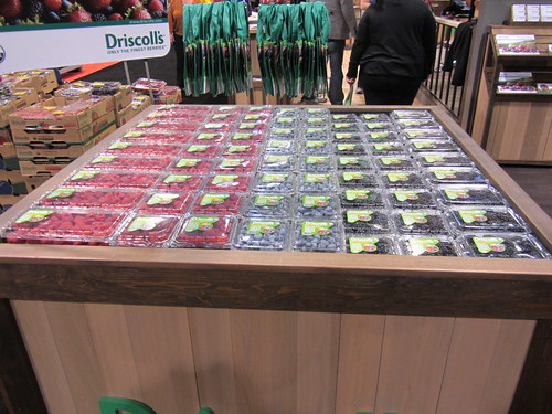 Driscoll’s berries being sold in a store (Photograph courtesy of Driscoll’s. Copyright 2014. All rights reserved.)