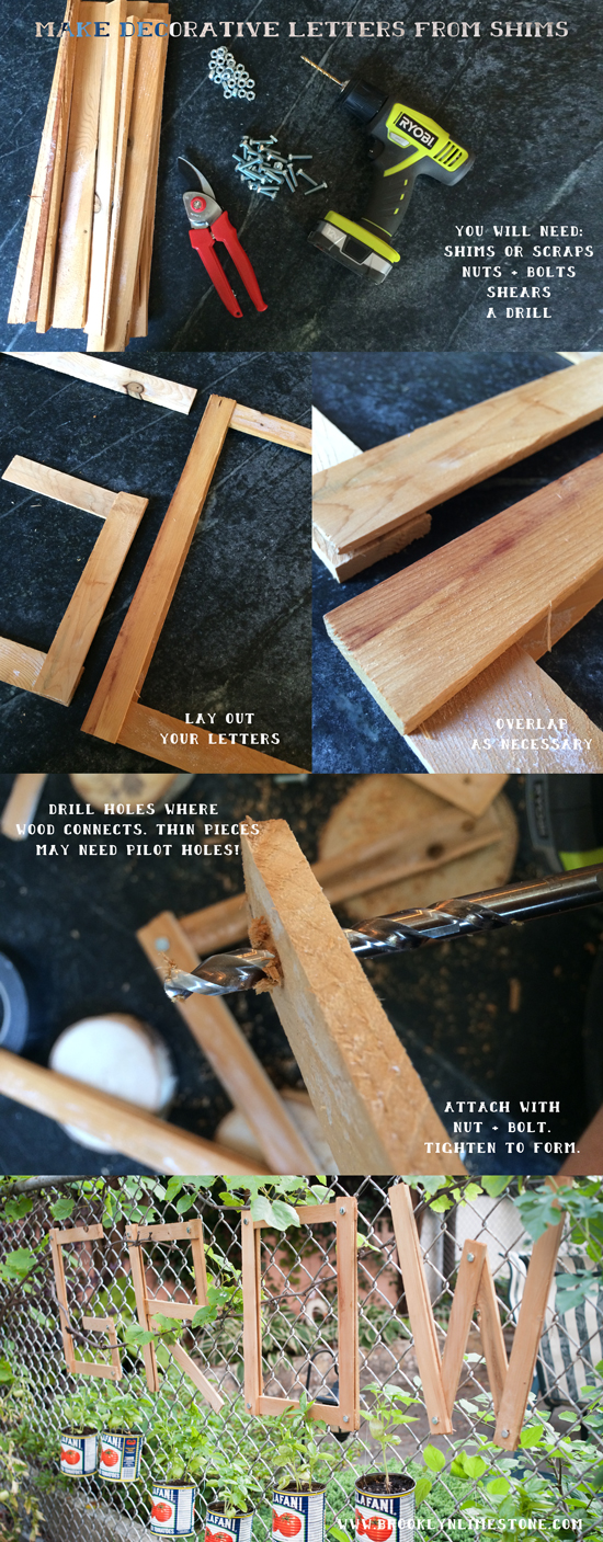 how to make letters from scrap wood | www.brooklynlimestone.com 