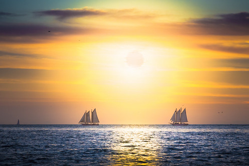 sunset sun colors sailboat canon sailing unitedstates florida keywest 5dmiii